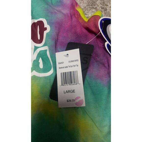 COLORADO RAPIDS Starstruck Ladies' Tie Dye Tank Top L - Picture 2 of 2